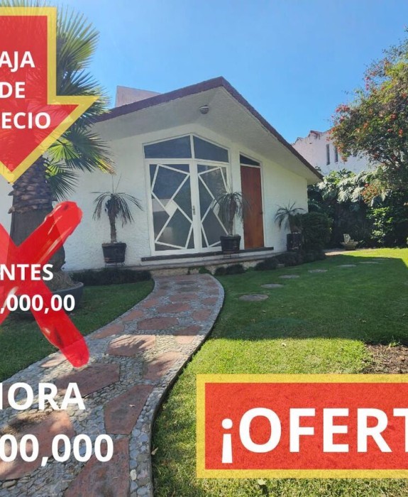 Casa rodeada de jardines en Tlalpan